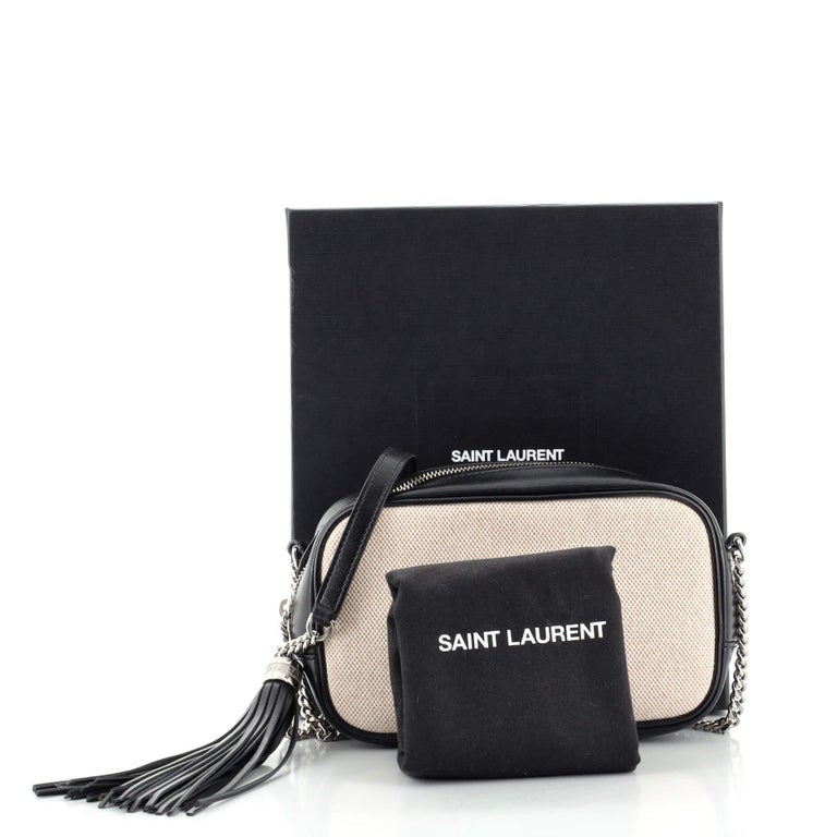 Saint Laurent Lou Camera Bag Raffia Small at 1stDibs