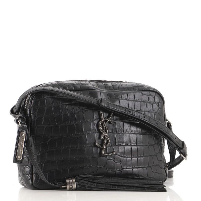 ysl croc camera bag