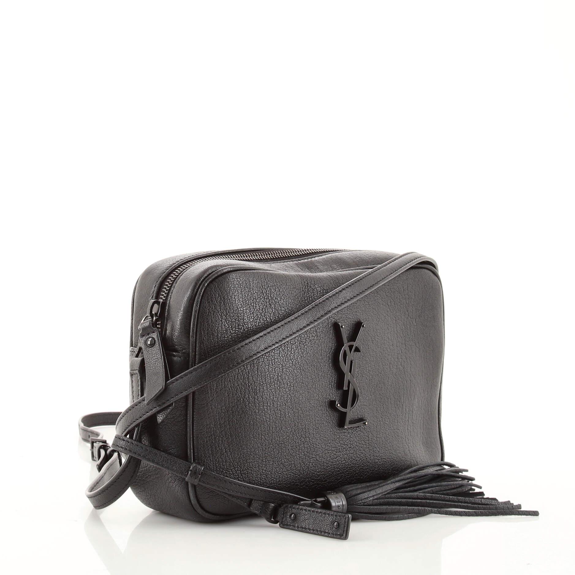 Black Saint Laurent Lou Camera Bag Leather Small