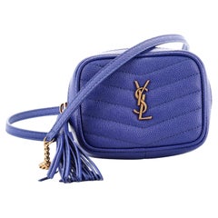 Saint Laurent Lou Kameratasche Matelasse Chevron Leder Baby