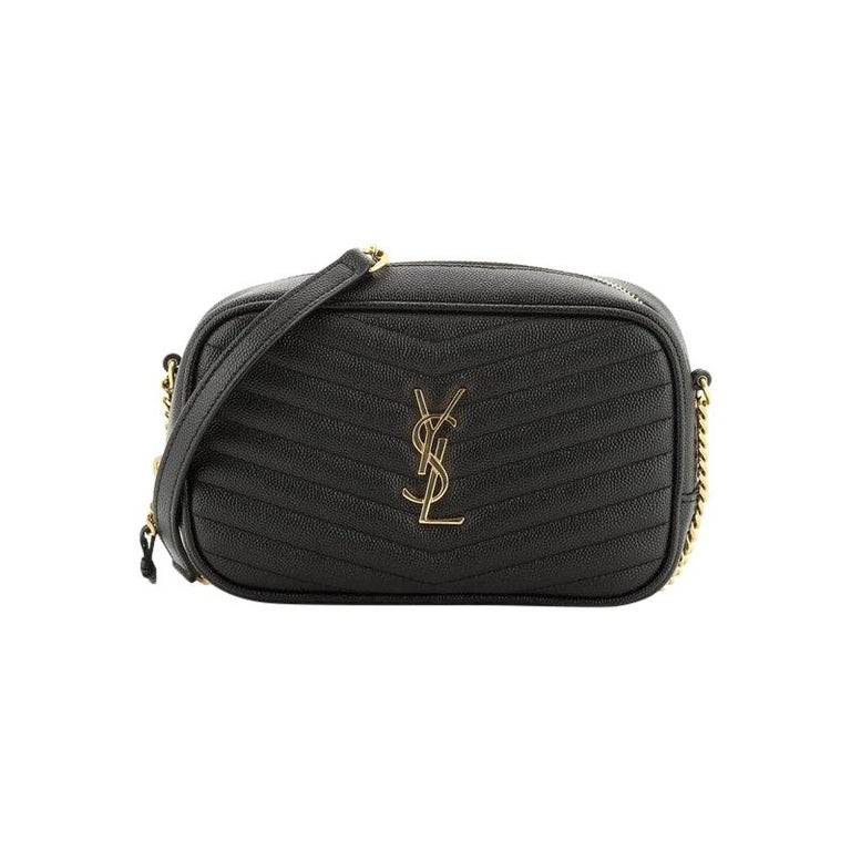 Saint Laurent Lou Camera Bag Matelasse Chevron Leather Mini at 1stDibs