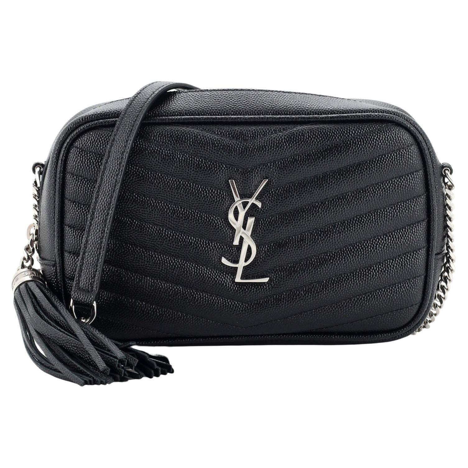 Saint laurent lou camera top bag in matelassé leather