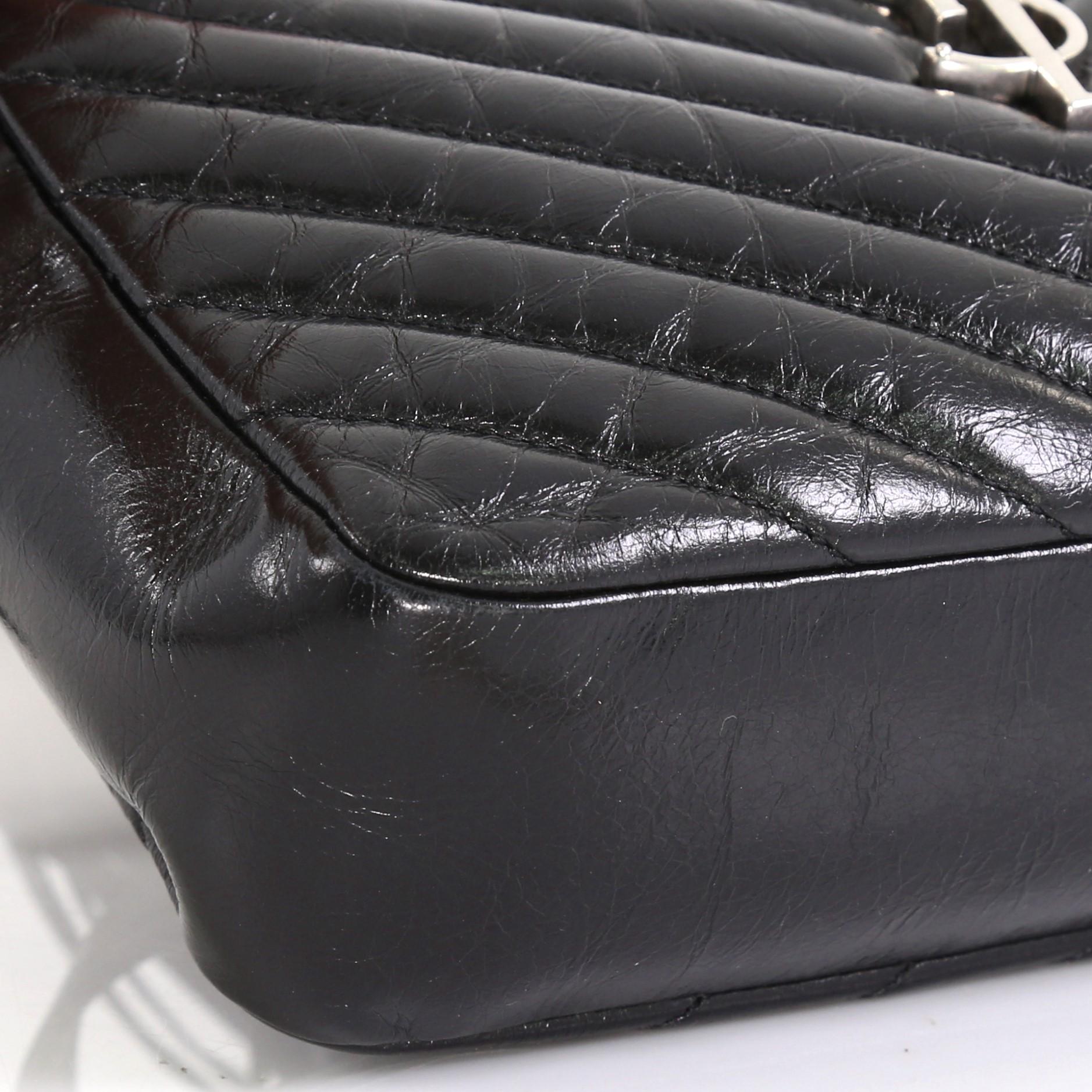 Black Saint Laurent Lou Camera Bag Matelasse Chevron Leather Smal