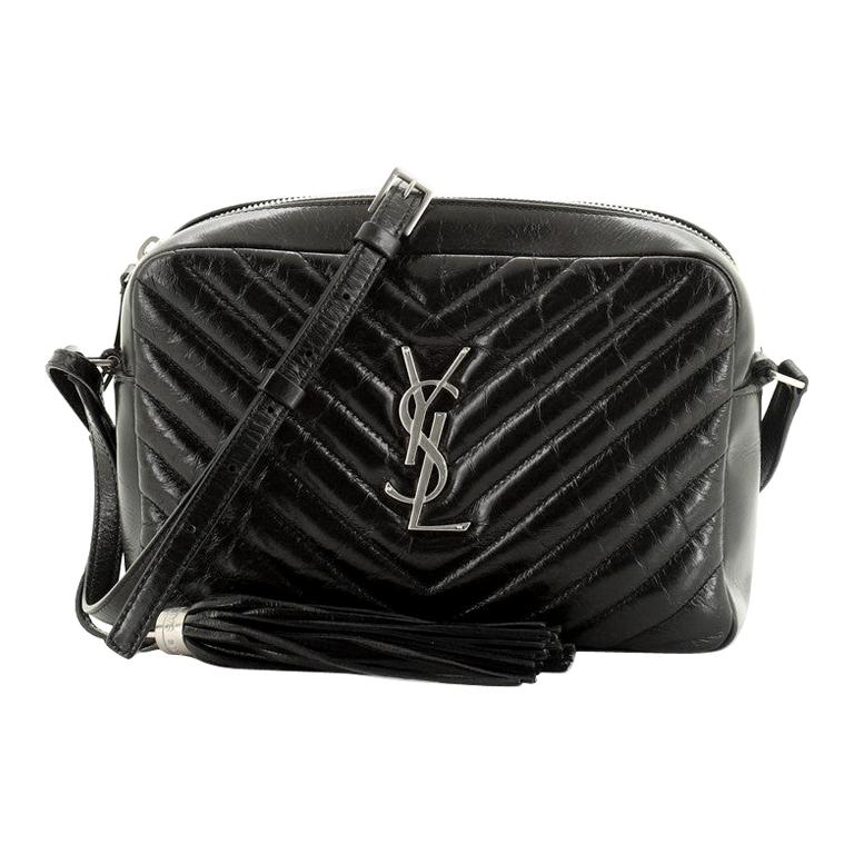 Saint Laurent Lou Camera Bag Matelasse Chevron Leather Small
