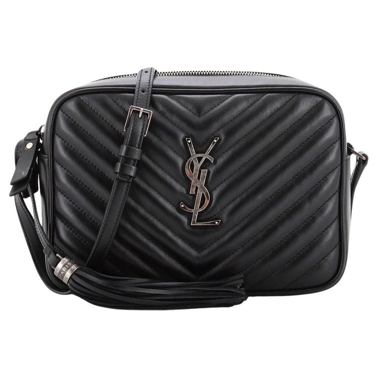 Saint Laurent Loulou Small Quilted Leather Dark Natural Crossbody Bag For  Sale at 1stDibs