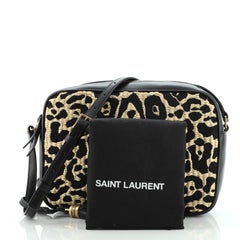 Saint Laurent Lou Camera Bag Printed Raffia Small