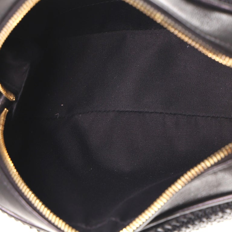 Saint Laurent Lou Camera Bag Woven Raffia Small at 1stDibs