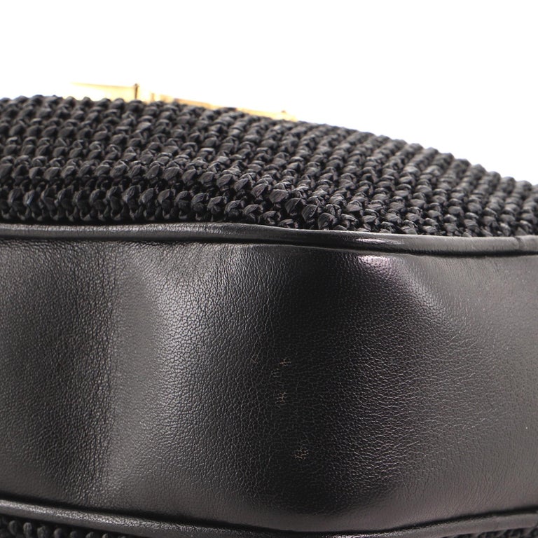 Saint Laurent Lou Camera Bag Woven Raffia Small at 1stDibs