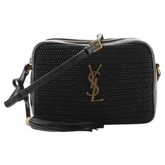 Saint Laurent Lou Camera Bag Woven Raffia Petit