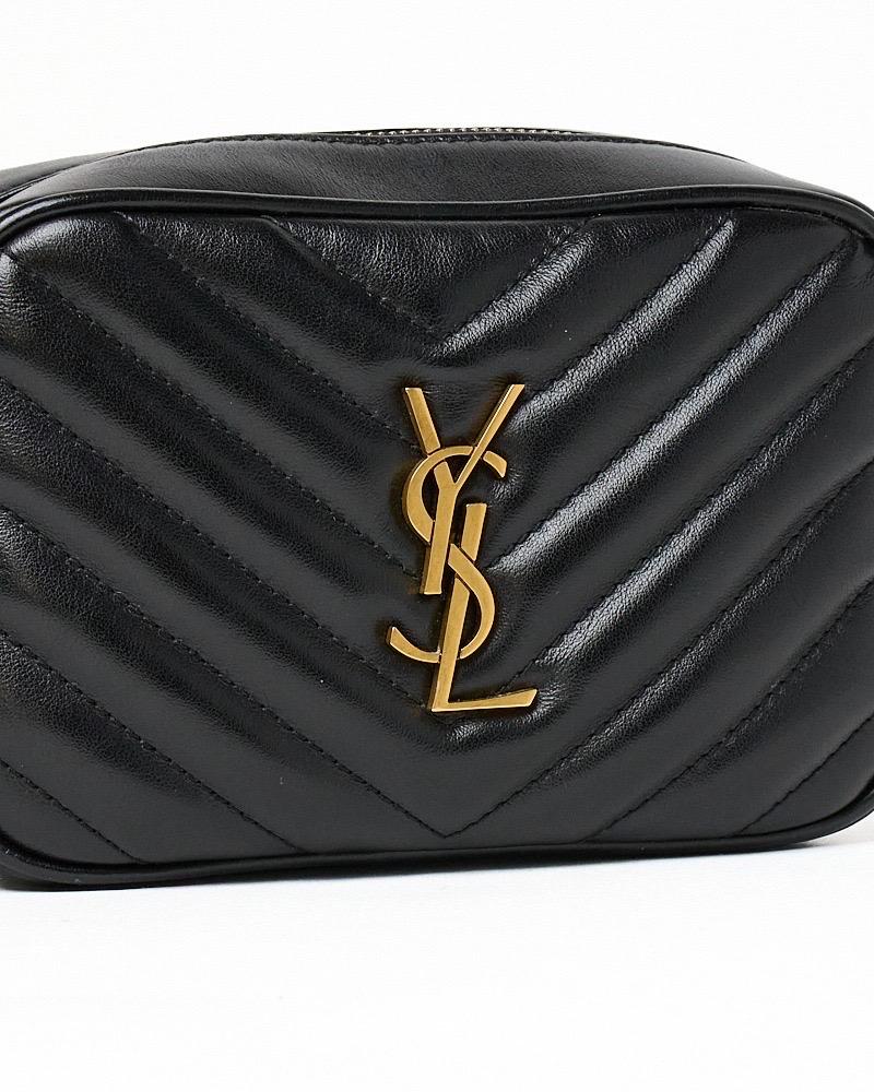 Saint Laurent Lou Marsupio Small Matelassè Nero in vendita 9