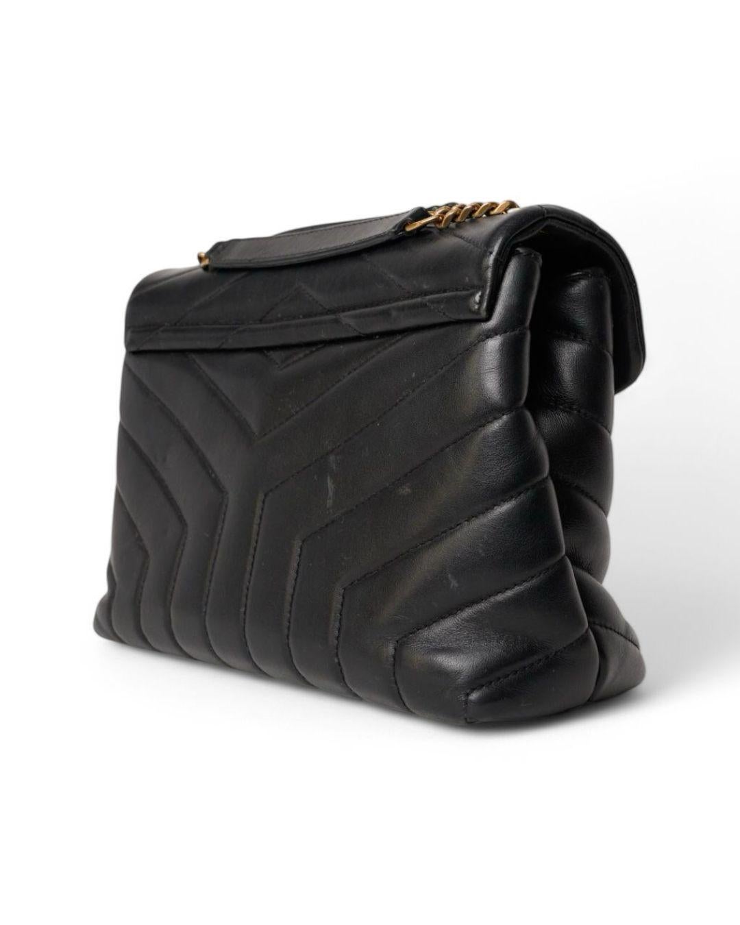Saint Laurent Lou Lou Small Quilted Black 2