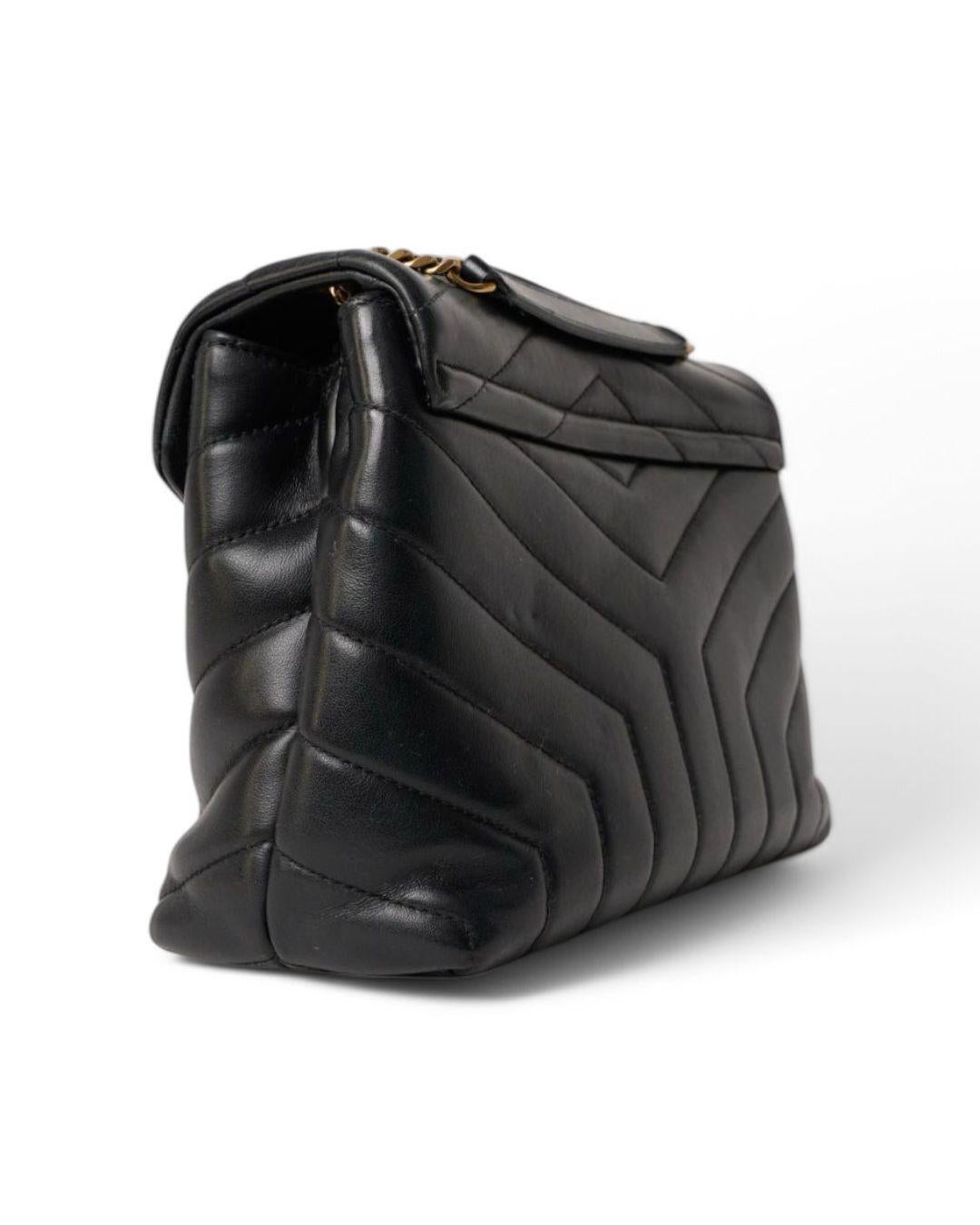 Saint Laurent Lou Lou Small Quilted Black 3