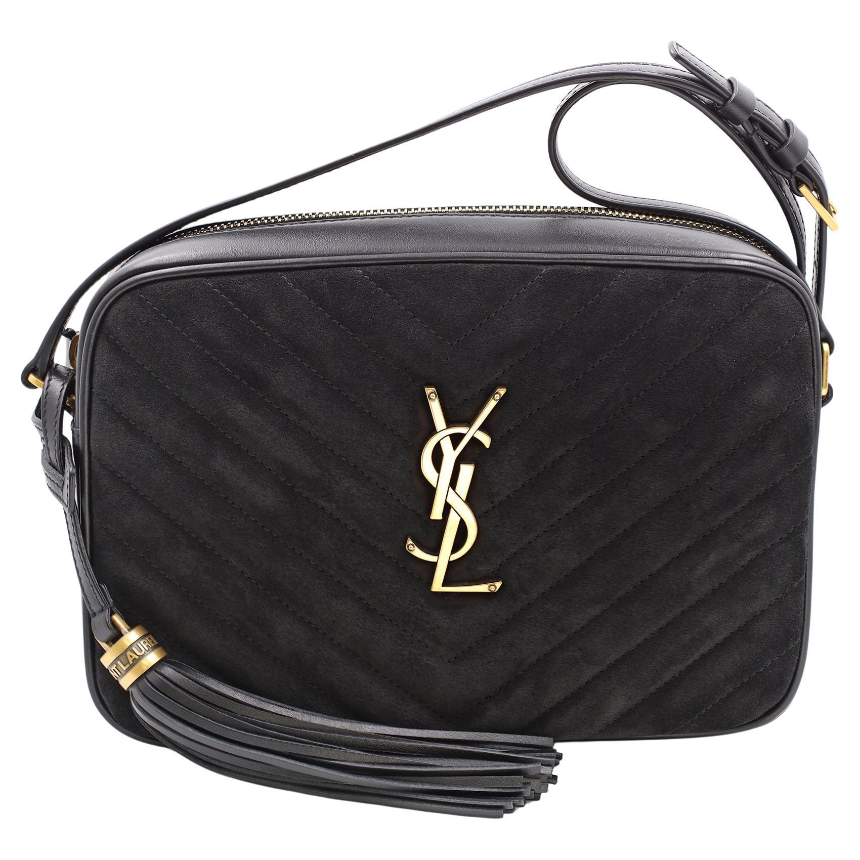 Saint Laurent Classic Monogram Side Tassel Crossbody Bag Embellished