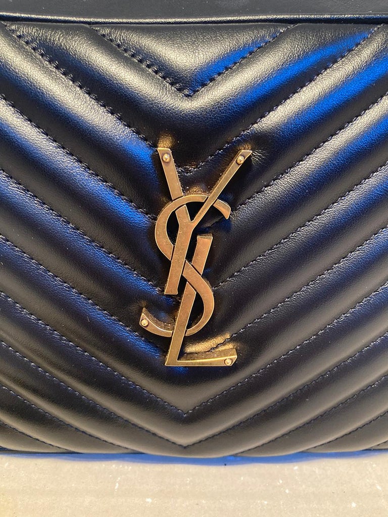 Saint Laurent Lou Matelassé Leather YSL Camera Bag For Sale at 1stDibs