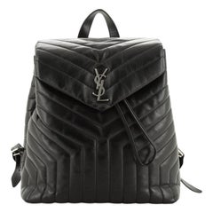 Saint Laurent LouLou Backpack Matelasse Chevron Leather Medium