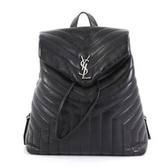 Saint Laurent LouLou Backpack Matelasse Chevron Leather Medium