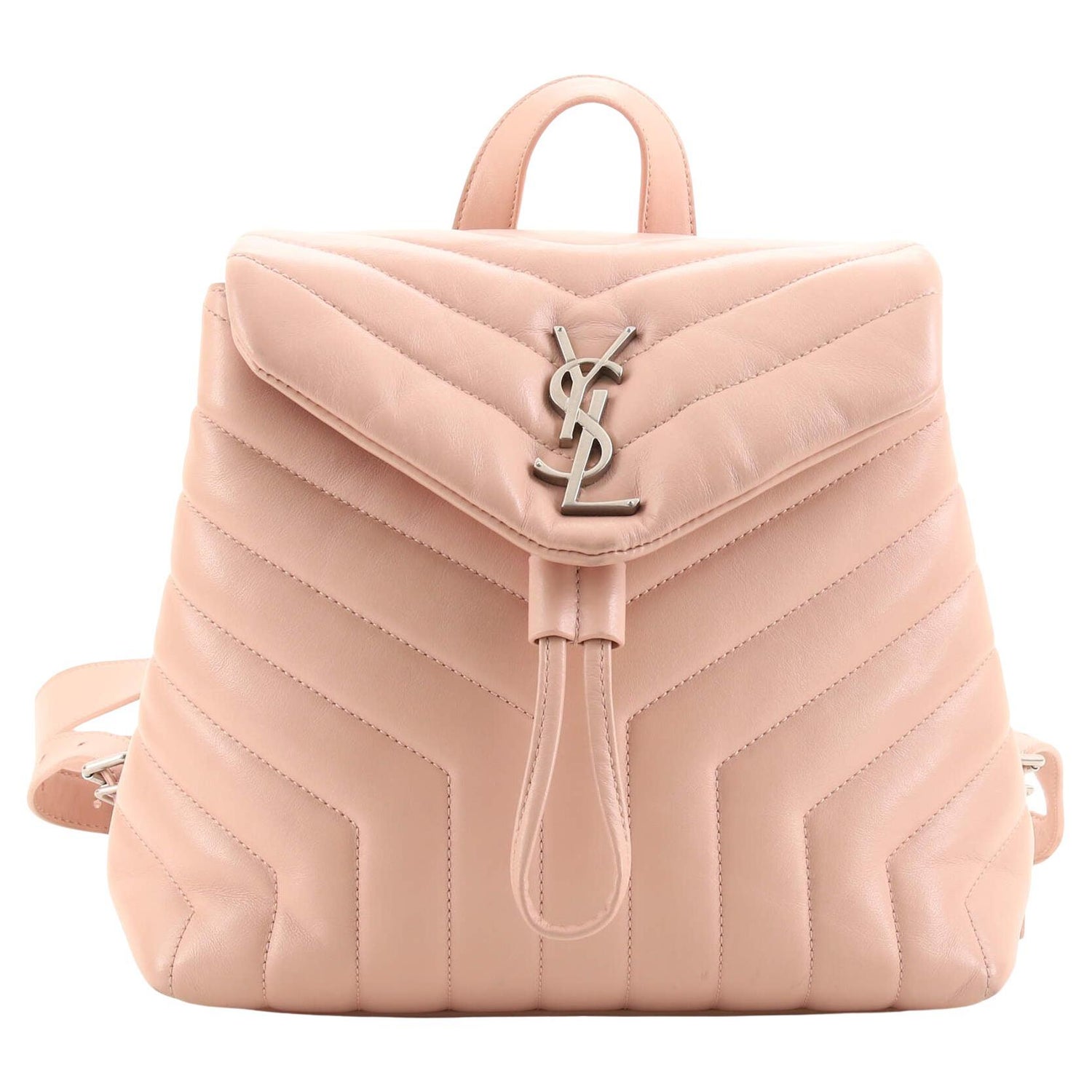 Saint Laurent LouLou Backpack Matelasse Chevron Leather Small For Sale at  1stDibs