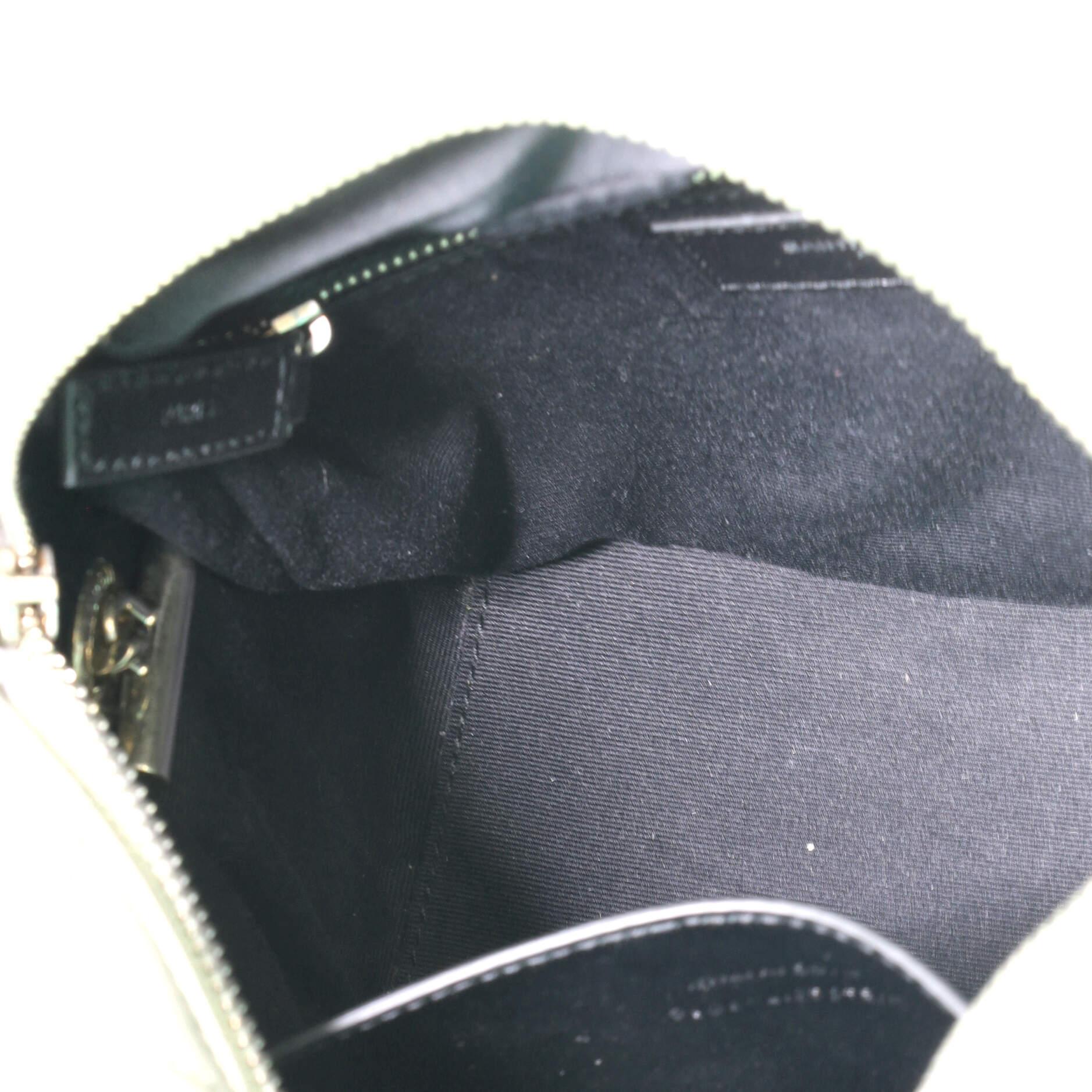 Gray Saint Laurent LouLou Bowling Bag Matelasse Chevron Leather Mini