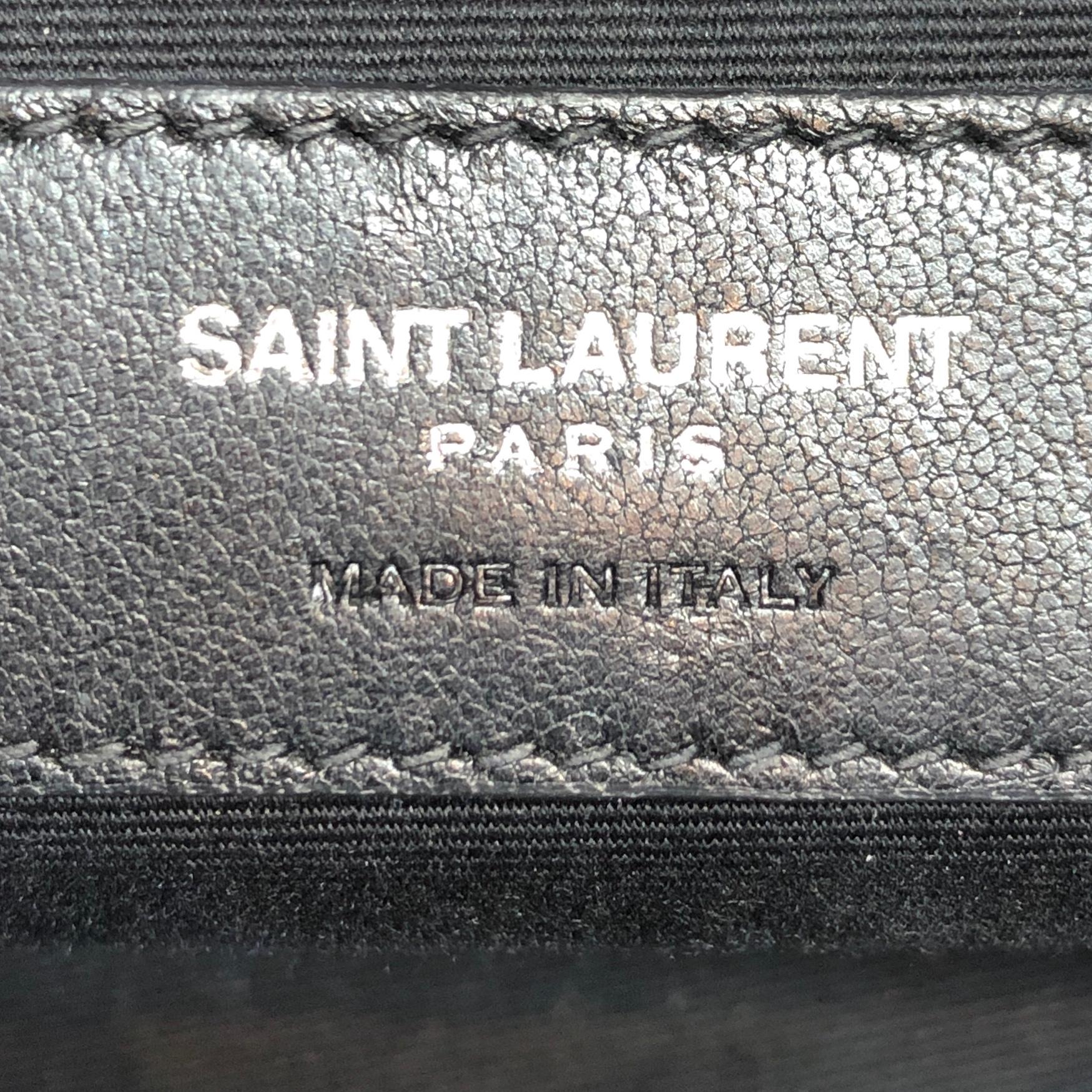 Saint Laurent LouLou Bowling Bag Matelasse Chevron Leather Mini 3