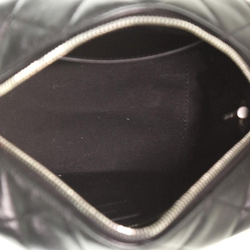 Saint Laurent LouLou Bowling Bag Matelasse Chevron Leather Small  In Good Condition In NY, NY