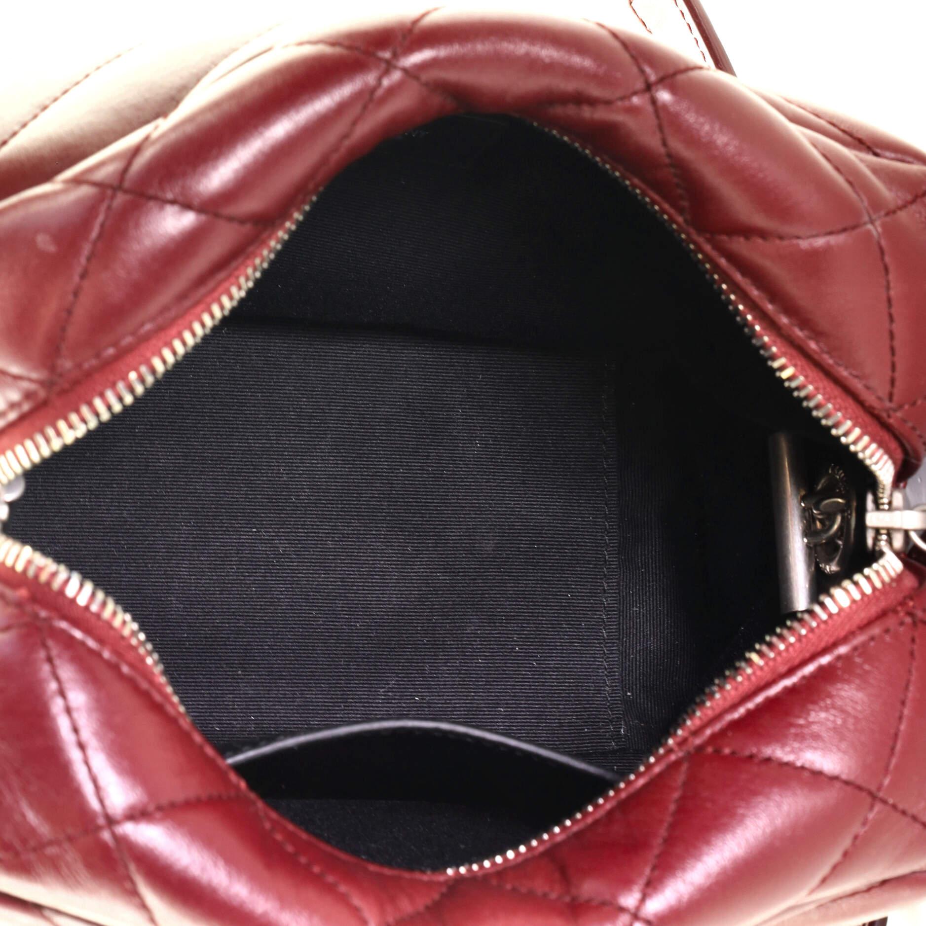 Saint Laurent LouLou Bowling Bag Matelasse Chevron Leather Small In Good Condition In NY, NY