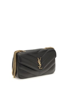 Saint Laurent Loulou Crossbody Bag — Black