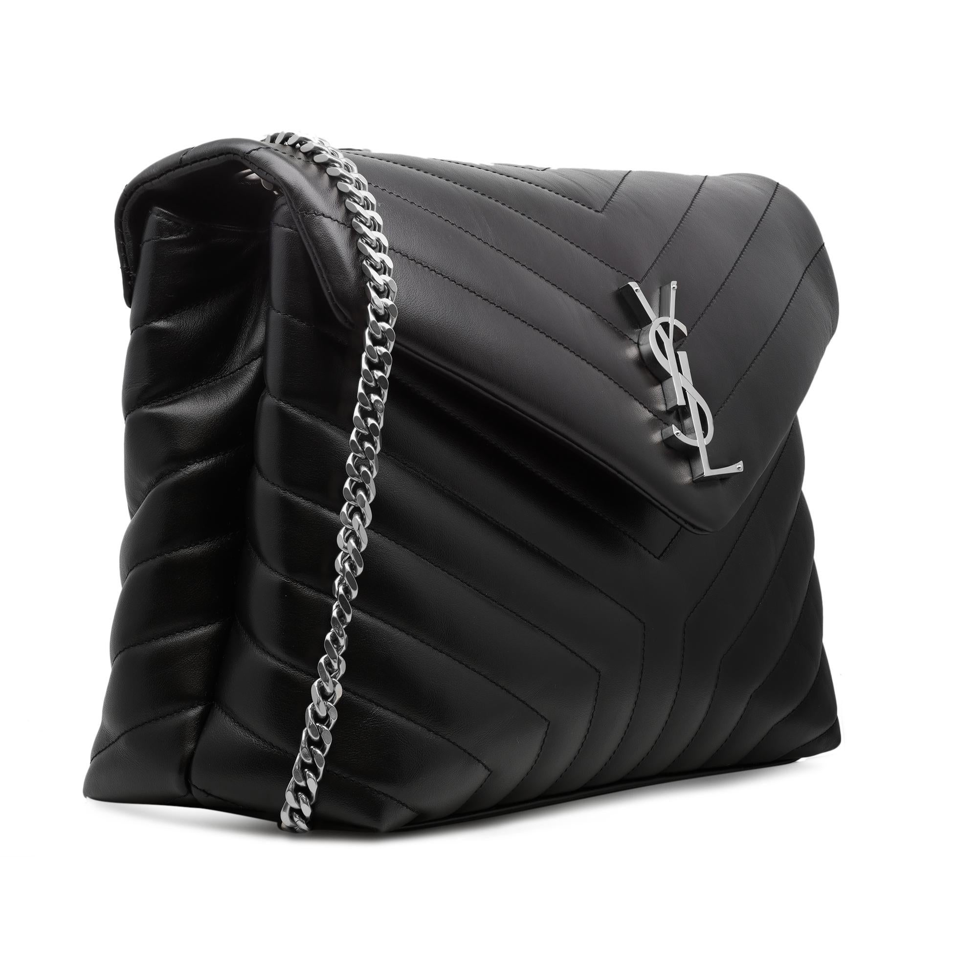 ysl black and silver bag