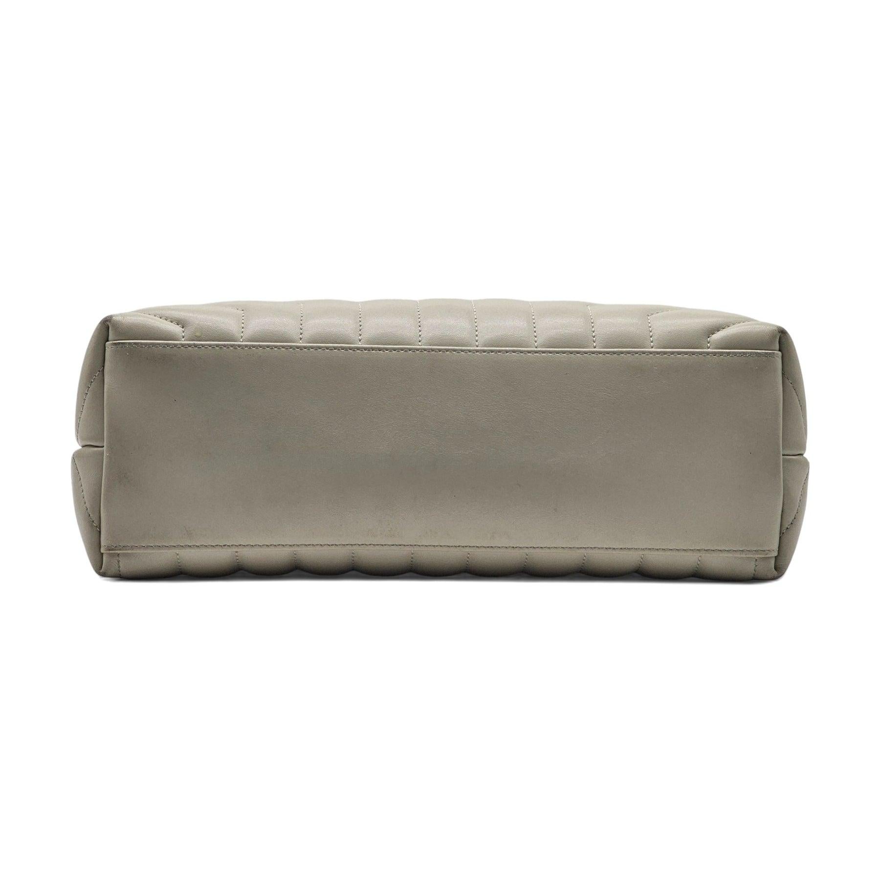 Bolso Mediano Saint Laurent Loulou Marfil Gris en venta