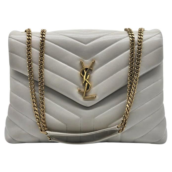 Bolso Mediano Saint Laurent Loulou Marfil en venta
