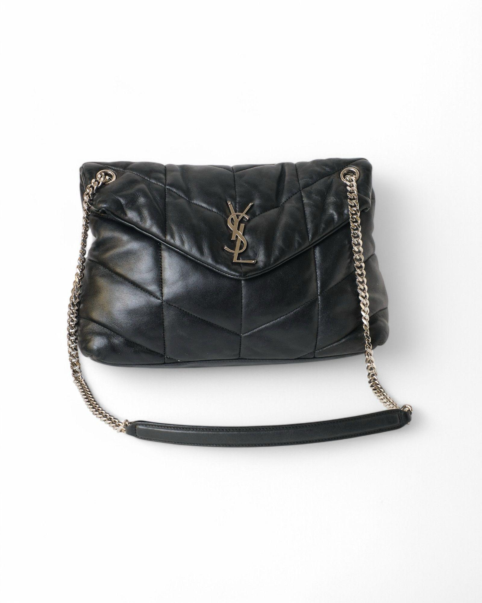 Saint Laurent LouLou Puffer Medium Black 1