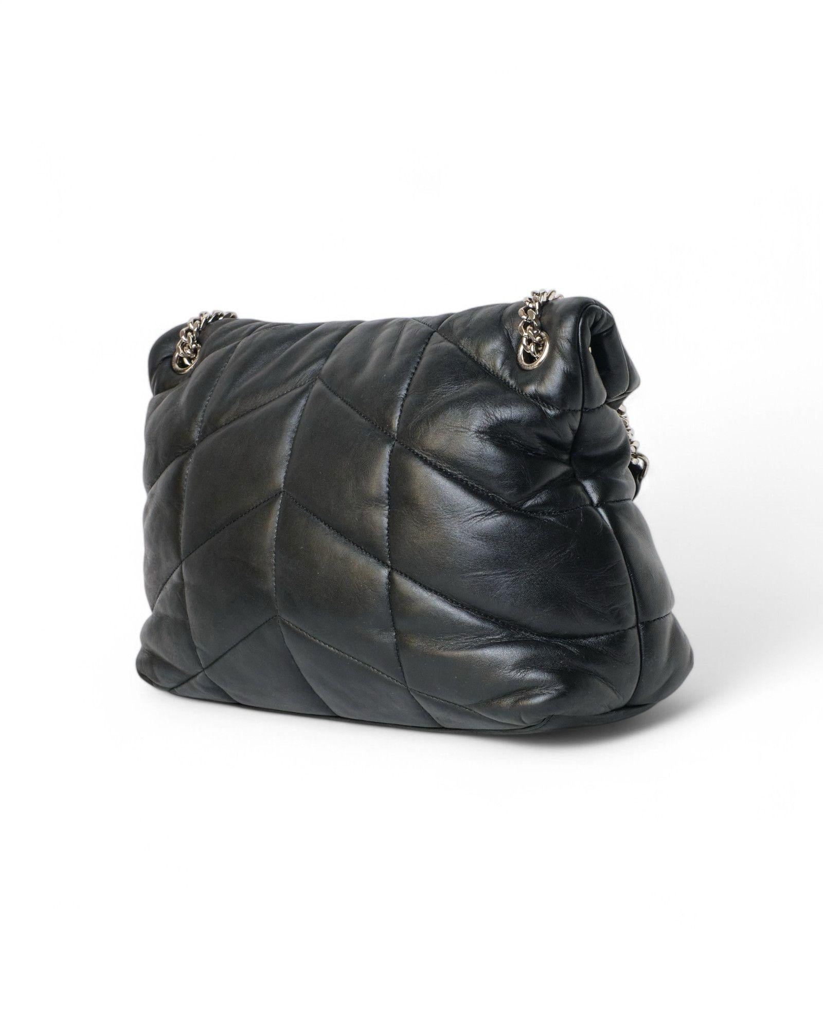 Saint Laurent LouLou Puffer Medium Black 4