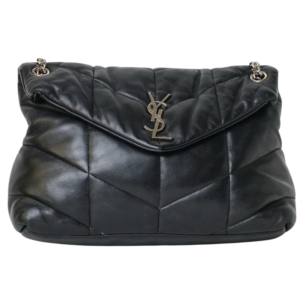 Saint Laurent LouLou Puffer Medium Black