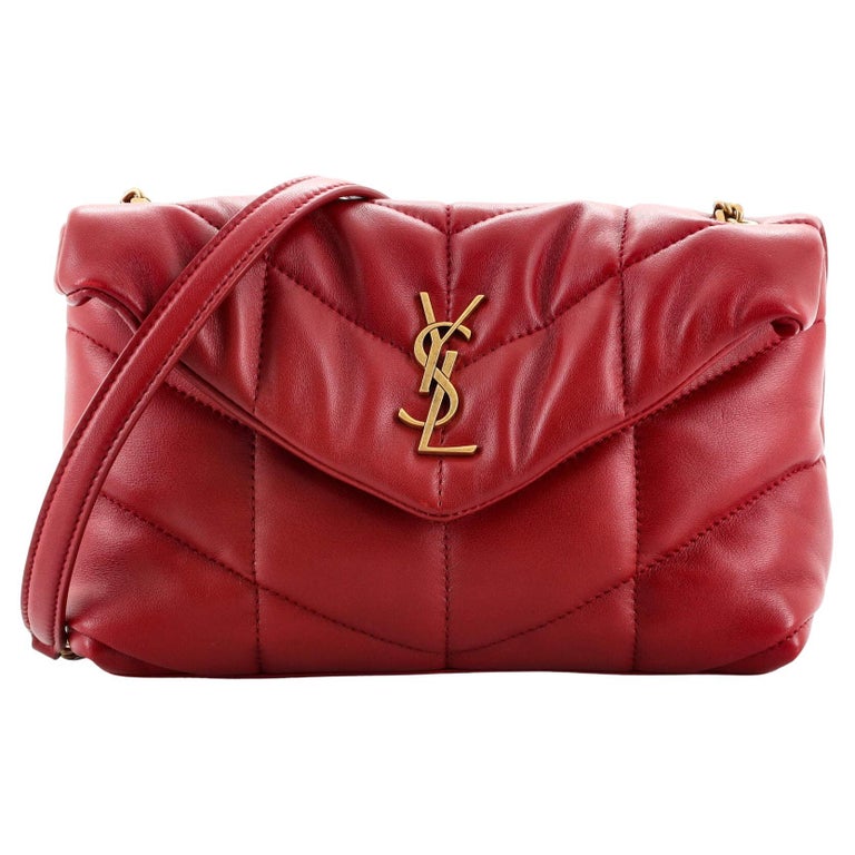 Saint Laurent LouLou Puffer Shoulder Bag Quilted Leather Mini at 1stDibs
