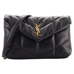 Saint Laurent LouLou Puffer Shoulder Bag Quilted Leather Mini