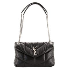 Saint Laurent LouLou Puffer Shoulder Bag Quilted Leather Small