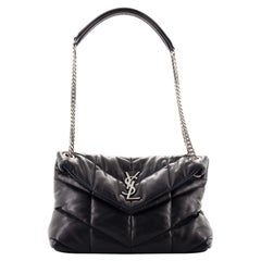 Saint Laurent LouLou Puffer Shoulder Bag Quilted Leather Small