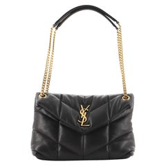 Saint Laurent LouLou Puffer Shoulder Bag Quilted Leather Small
