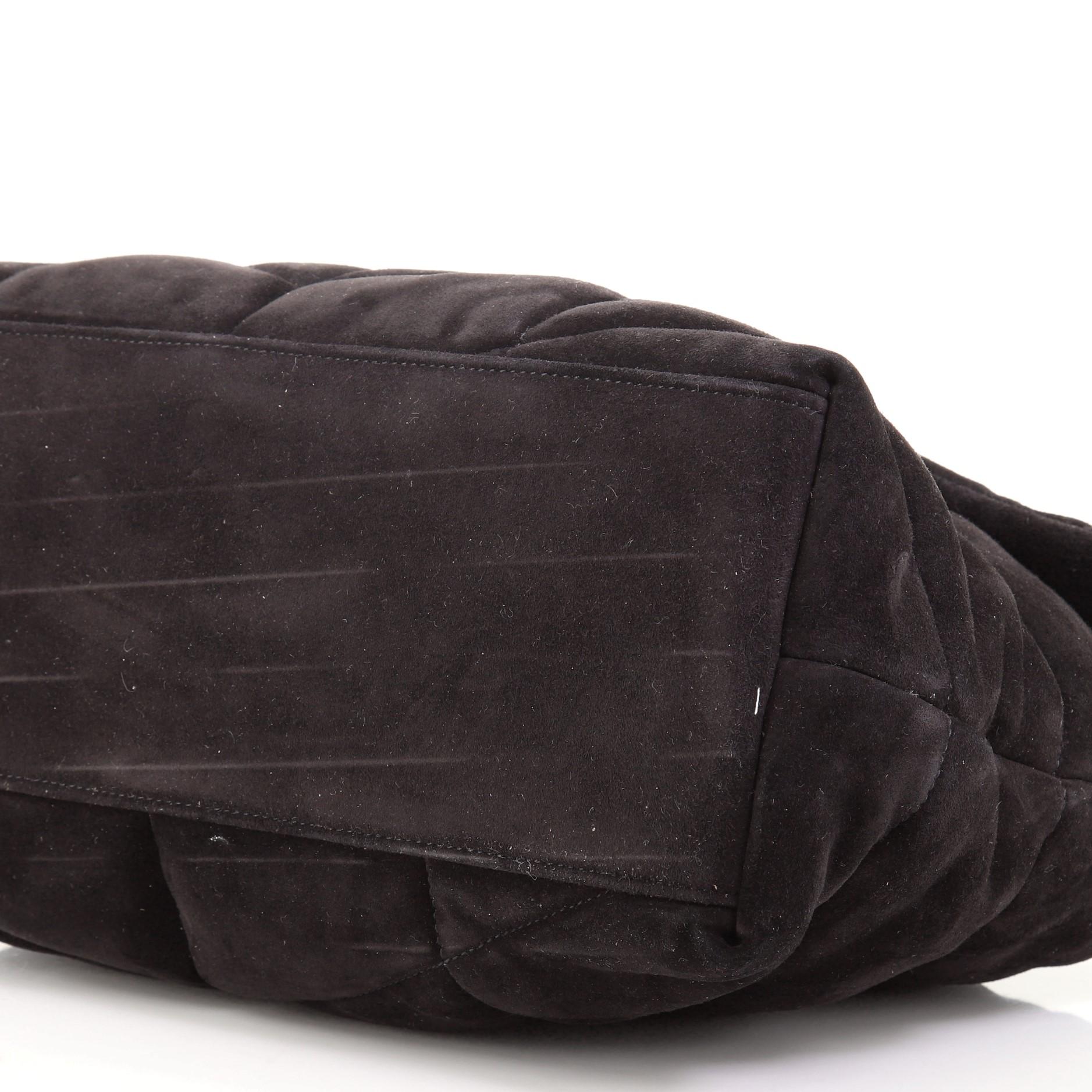 Saint Laurent LouLou Puffer Shoulder Bag Quilted Suede Medium 1