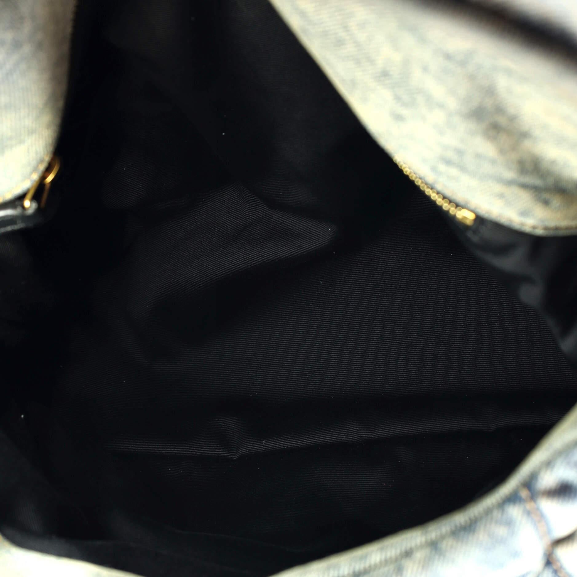 Saint Laurent Loulou Puffer Shoulder Bag Quilted Vintage Denim Medium 1
