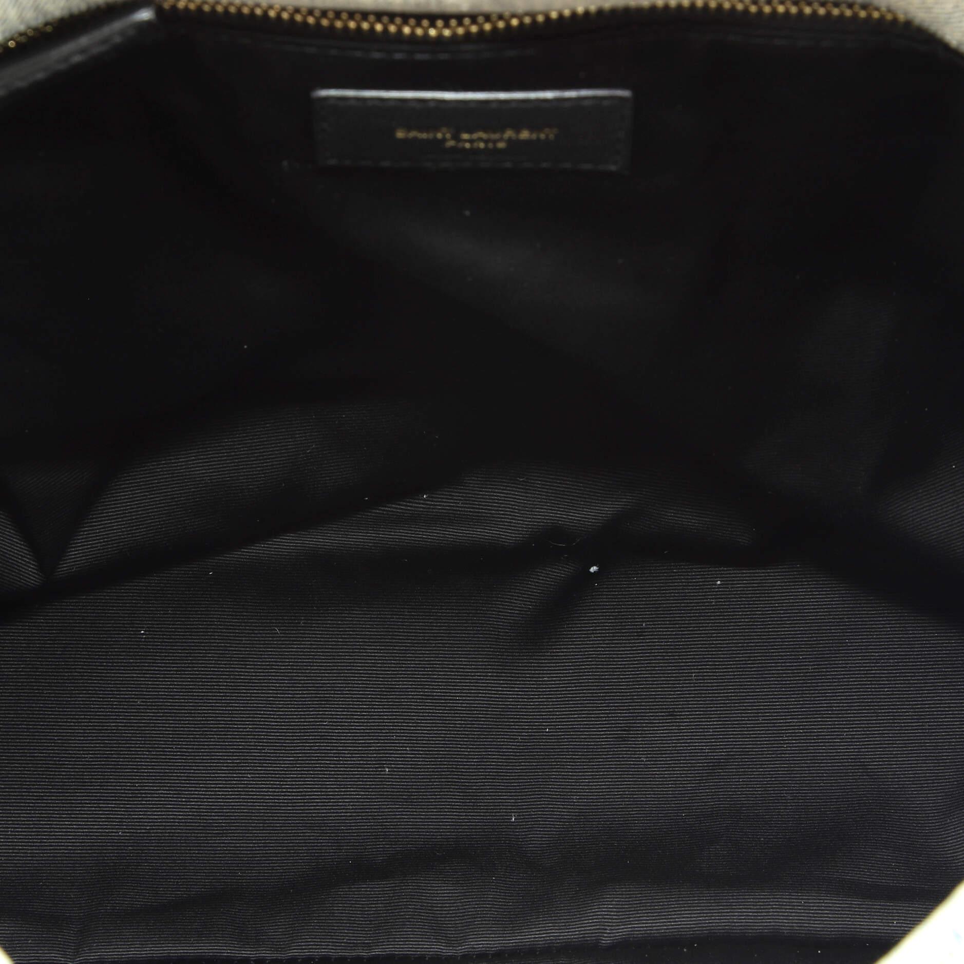 Saint Laurent  Loulou Puffer Shoulder Bag Quilted Vintage Denim Medium For Sale 1