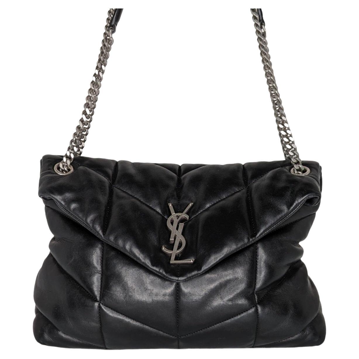 Saint Laurent Loulou Puffer YSL Monogram Flap Shoulder Bag For Sale