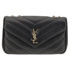 Saint Laurent LouLou Shoulder Bag — Black