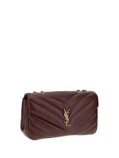 Saint Laurent Loulou Shoulder Bag — Brown