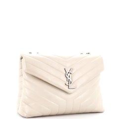 Saint Laurent Loulou Shoulder Bag Matelasse Chevron Leather Medium