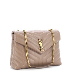 Saint Laurent Loulou Shoulder Bag Matelasse Chevron Leather Medium