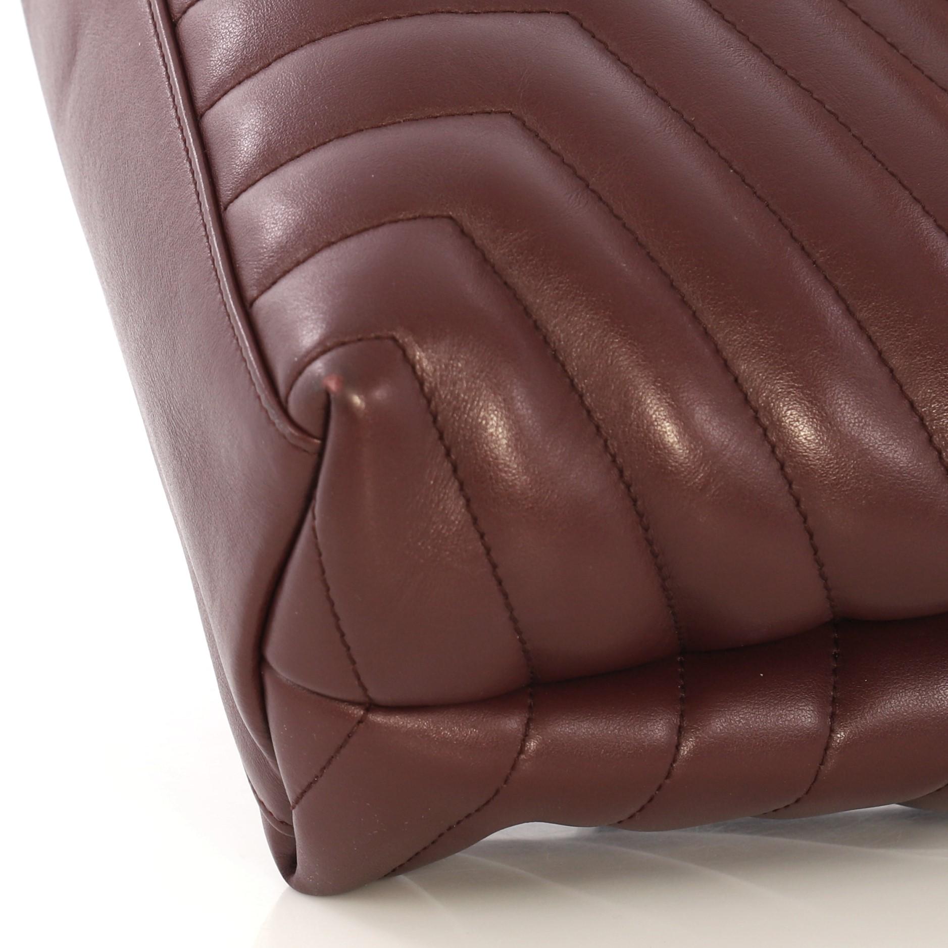 Saint Laurent LouLou Shoulder Bag Matelasse Chevron Leather Medium 1