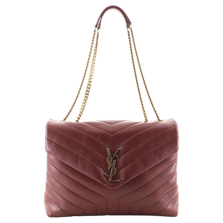 Saint Laurent LouLou Shoulder Bag Matelasse Chevron Leather Medium at
