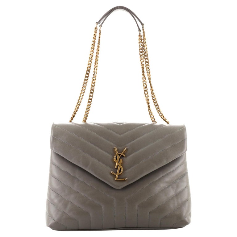 Saint Laurent LouLou Shoulder Bag Matelasse Chevron Leather Medium at