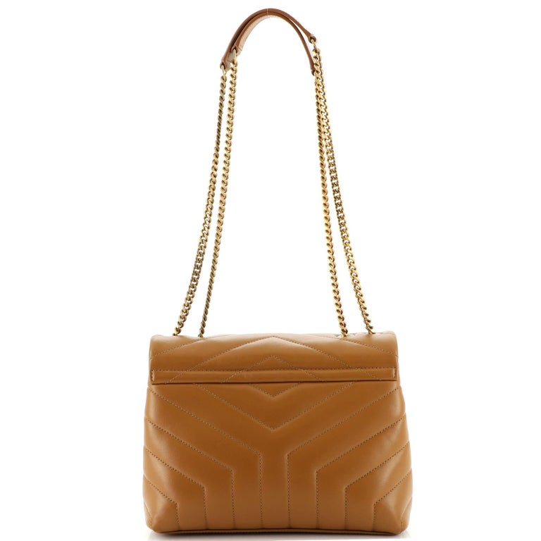 Saint Laurent LouLou Shoulder Bag Matelasse Chevron Leather Small For