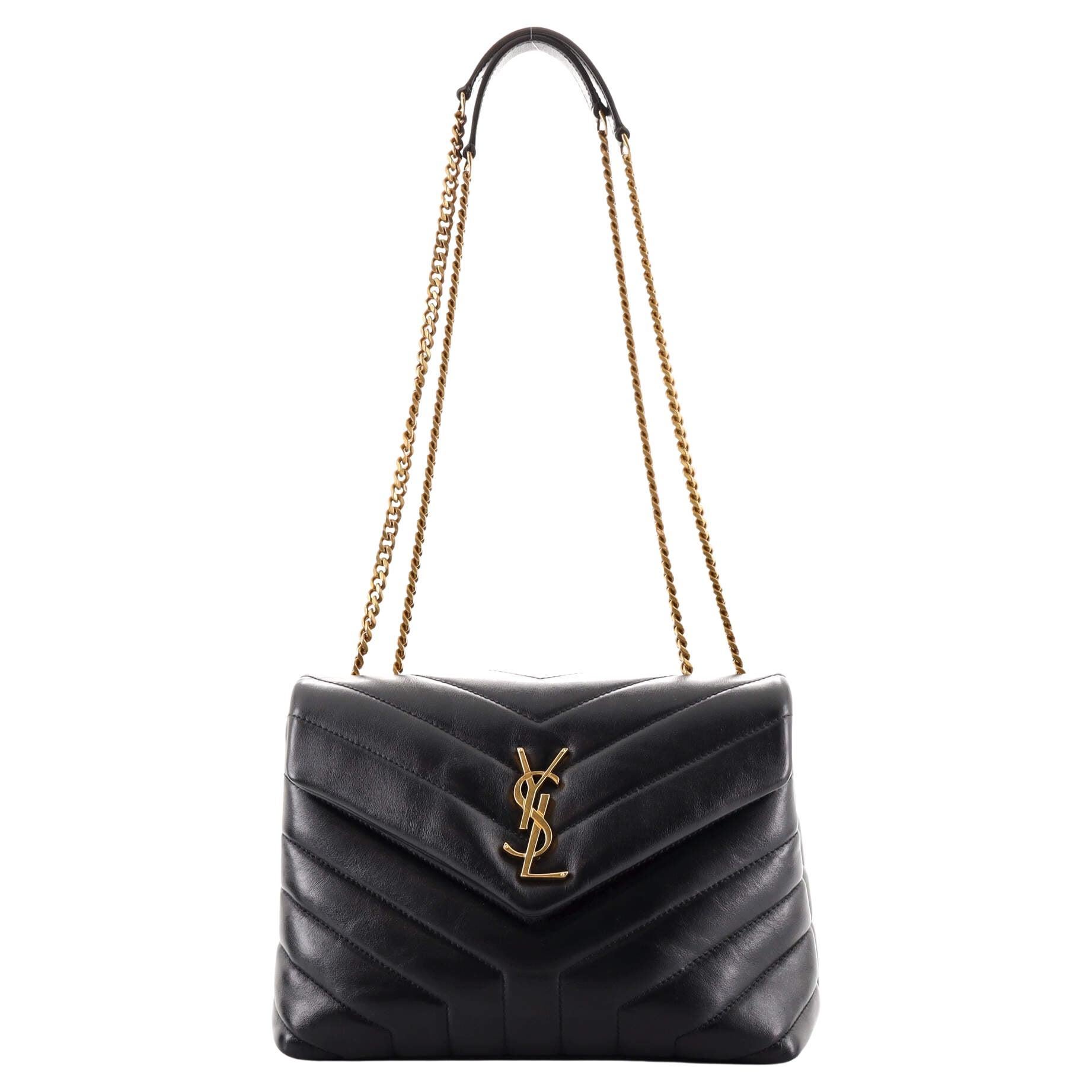 Saint Laurent LouLou Shoulder Bag Matelasse Chevron Leather Medium at